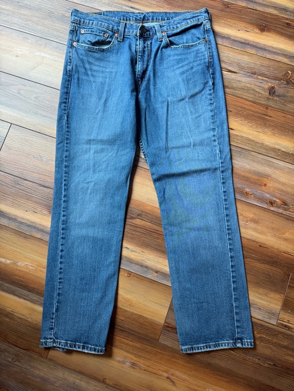 Levi’s 514 Straight Fit Jeans 34x30 Medium Wash Classic - Picture 3 of 5